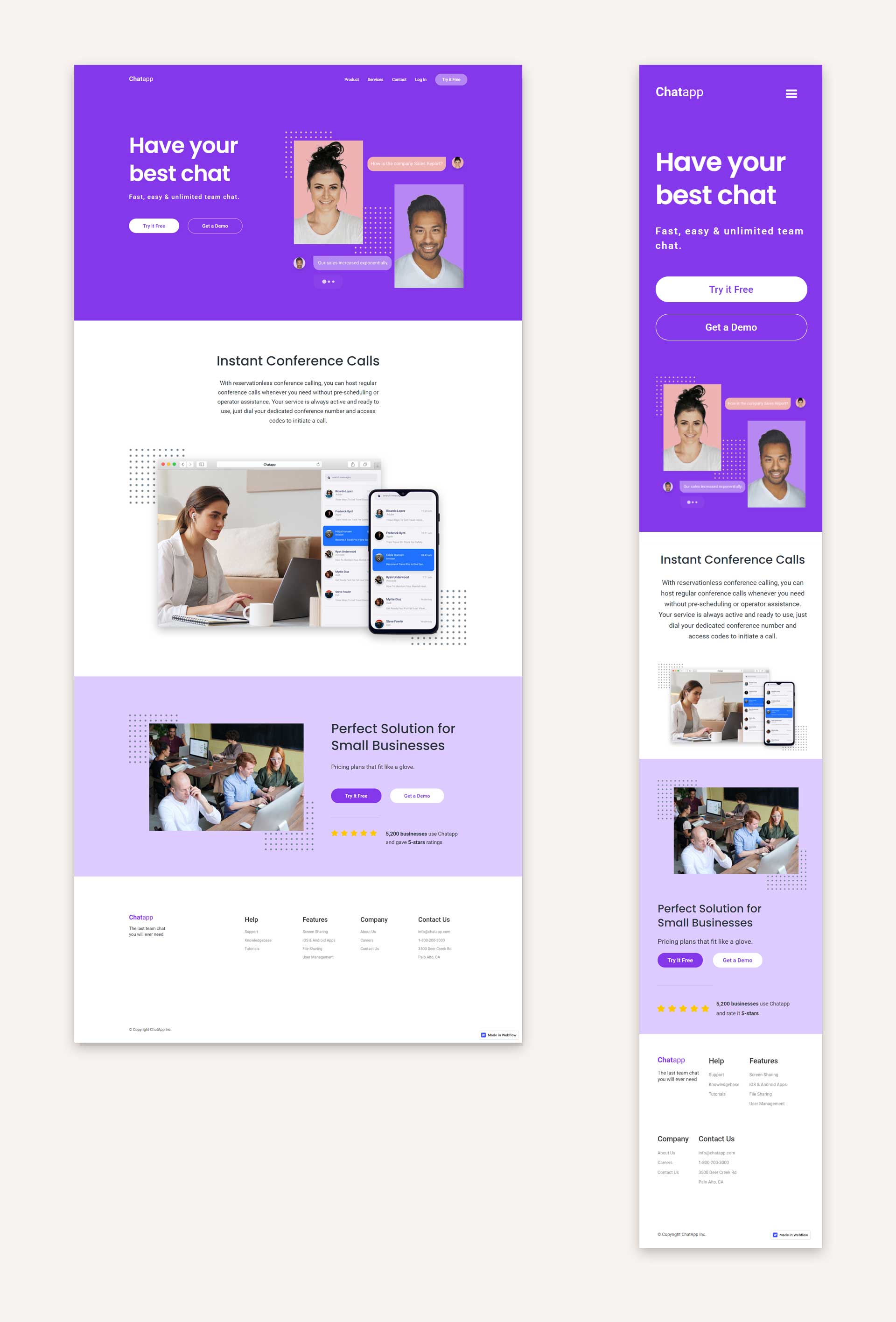 Chatapp Layouts