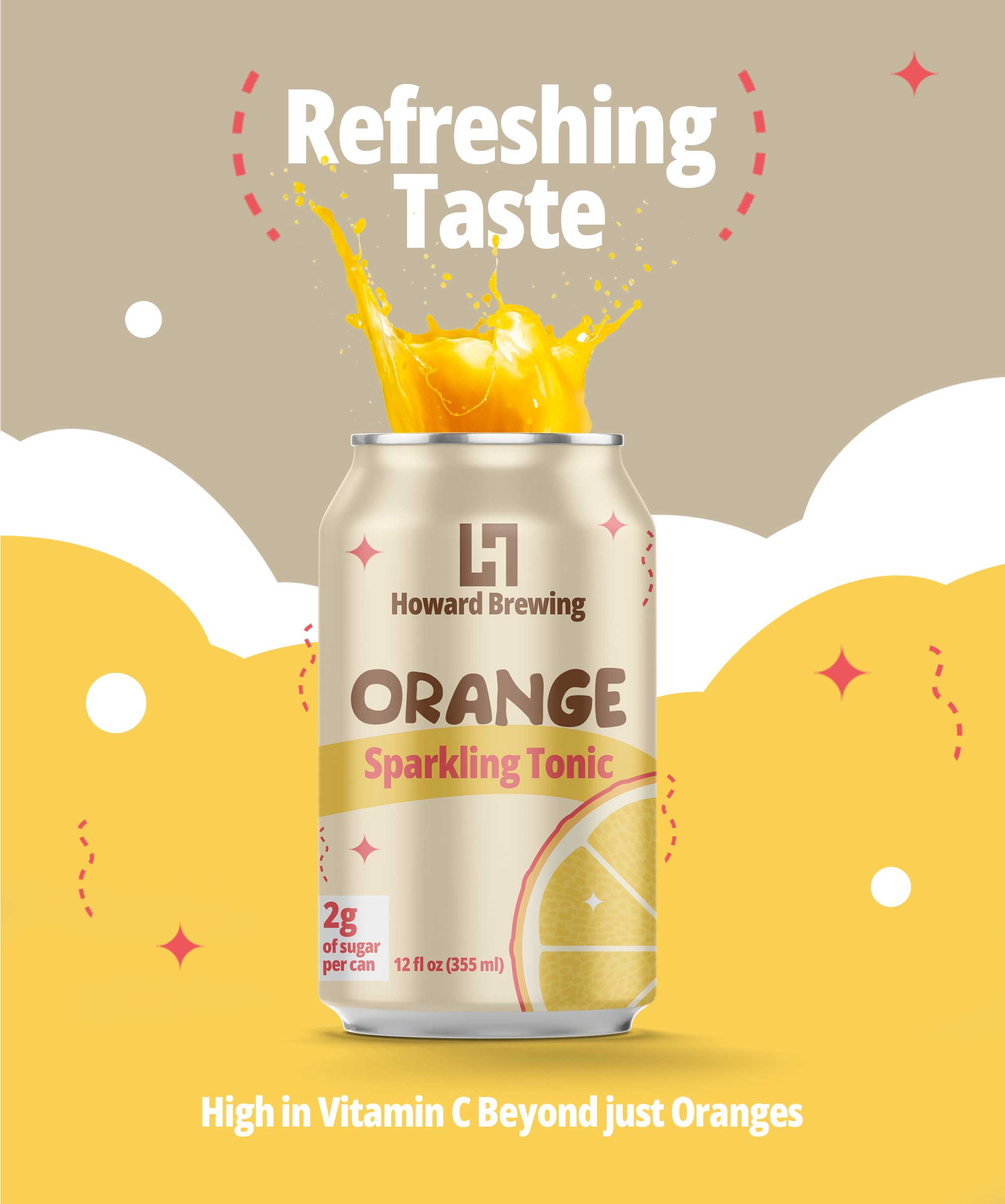 Orange Sparkling Tonic Poster