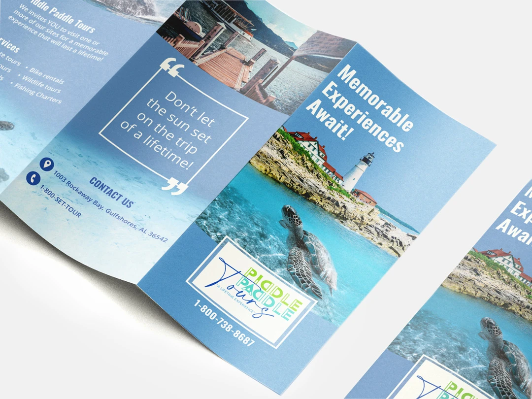 Piddle Paddle Brochure Mockup Closeup