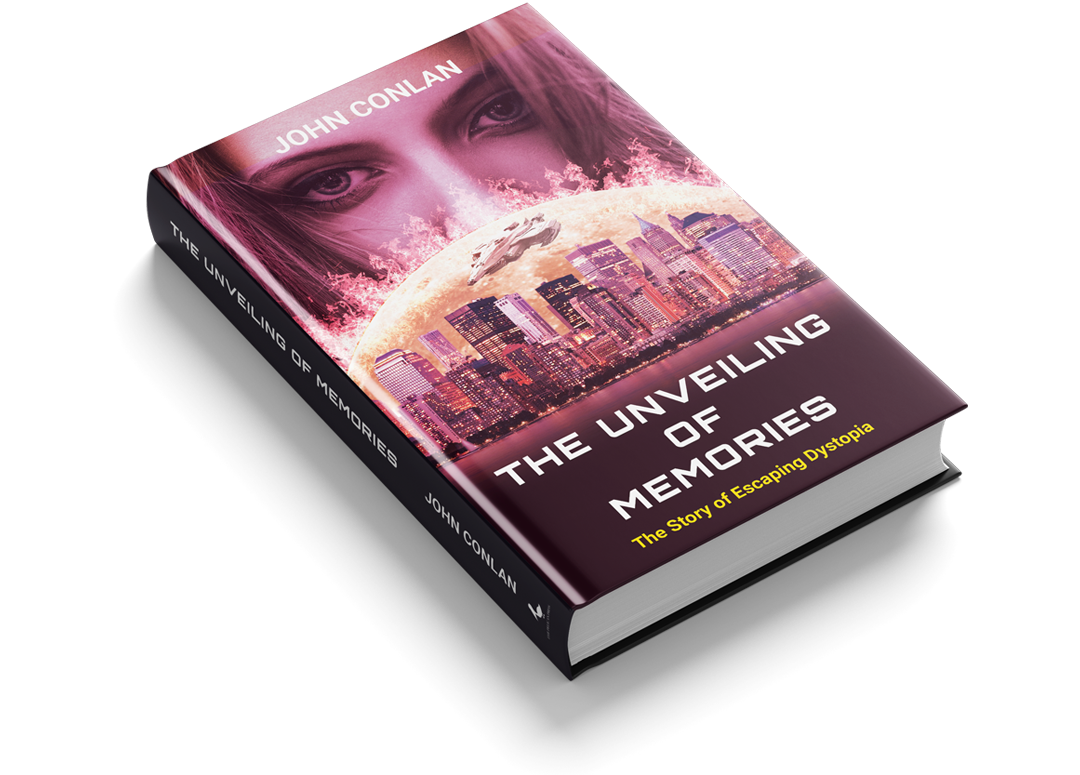 The Unveiling Memories Book Jacket Mockup top front view