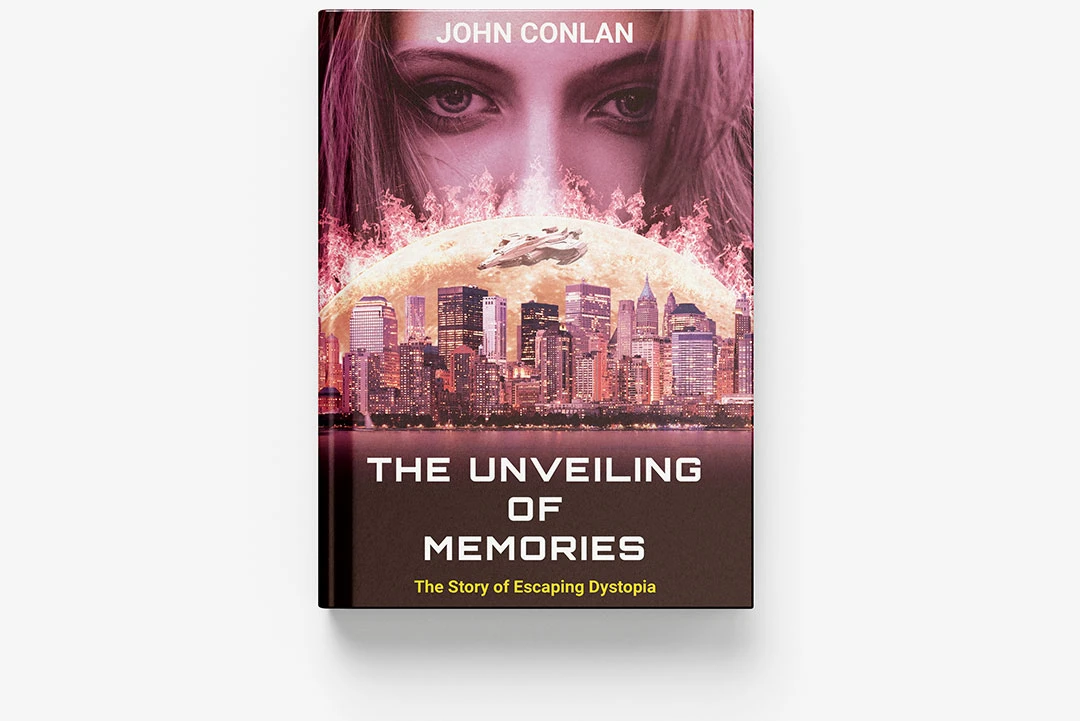 The Unveiling Memories Book Jacket Mockup front view